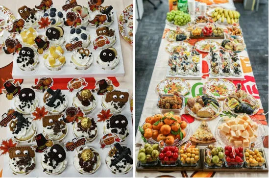 Sharing gratitude and delicious food Sharing gratitude and delicious food